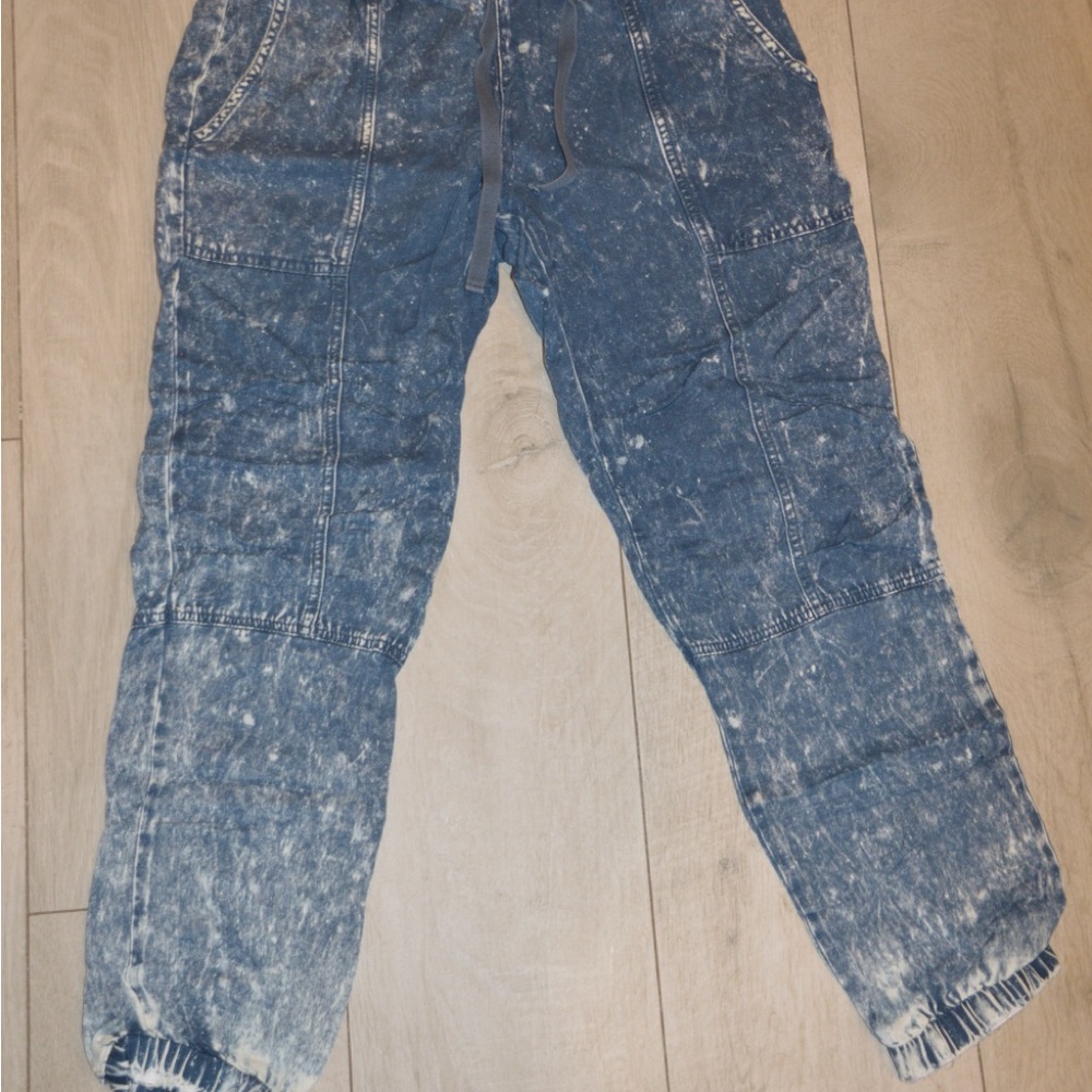 RVCA Washed Blue Relaxed Women’s Denim Joggers